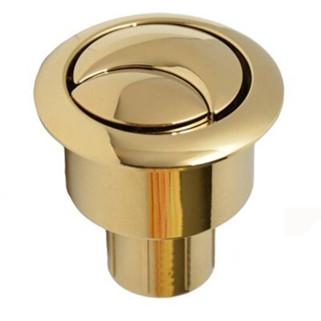 Кнопка для арматуры бачка унитаза двухрежимная, золотая, Инкоэр, СБ2-ЗЗ-КМ Р арматура для бачка унитаза нижняя 1 2 двухрежимная кнопочная хром инкоэр сб2м нпрнрф аа в р