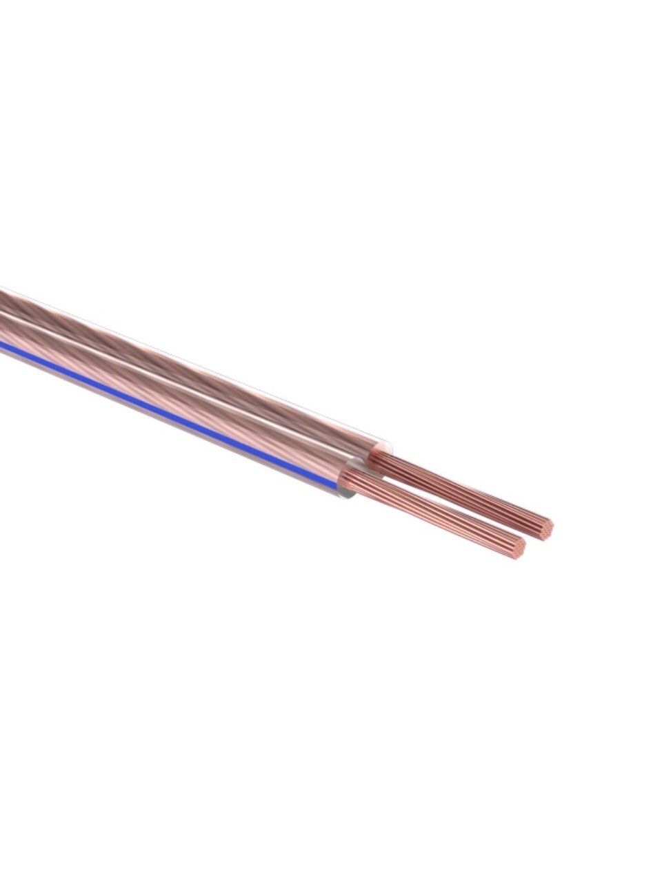 Провод акустический, 2х1.5 мм², 5 м, прозрачный, Rexant, BL, 01-6206-3-05