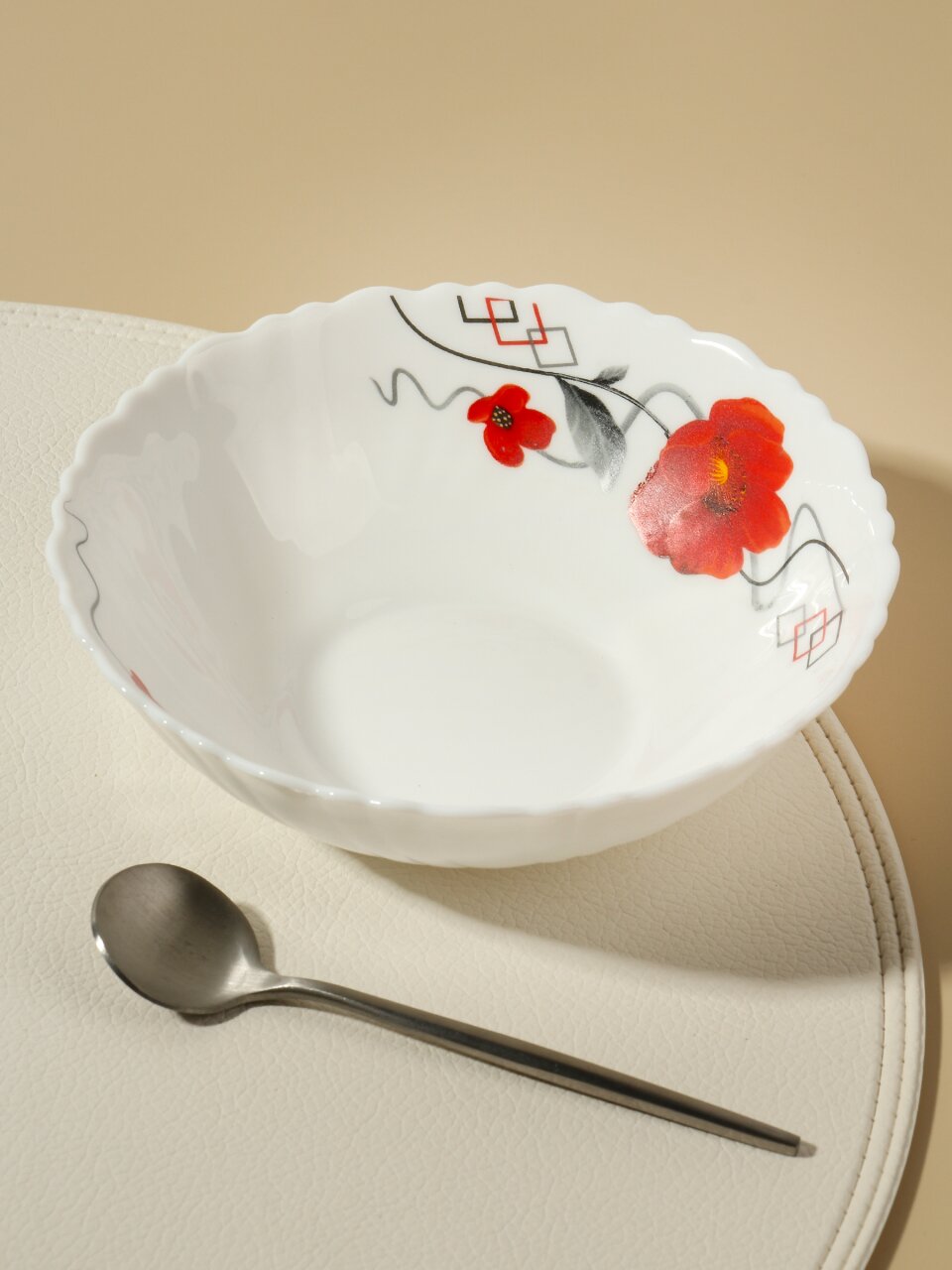 Салатник стеклокерамика, круглый, 15 см, 0.44 л, Марсель, TW60