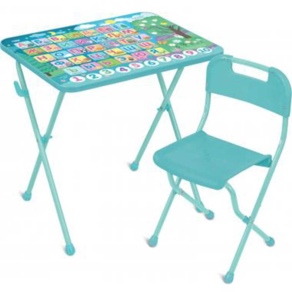 Мебель детская Nika, стол+стул, Азбука, металл, пластик, КП/А1
