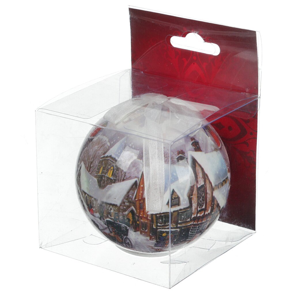 Елочный шар Волшебная страна, BT-P801021C, 8 см, LED, ПВХ коробка, 001341