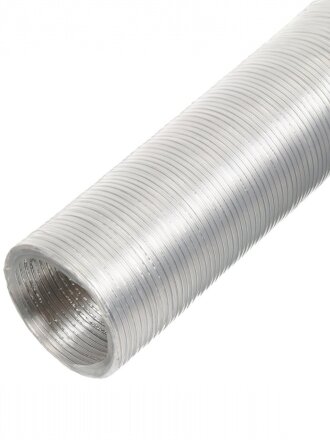 Воздуховод вентиляционый алюминий, диаметр 130 мм, круглый, гофрированный, 3 м, Event