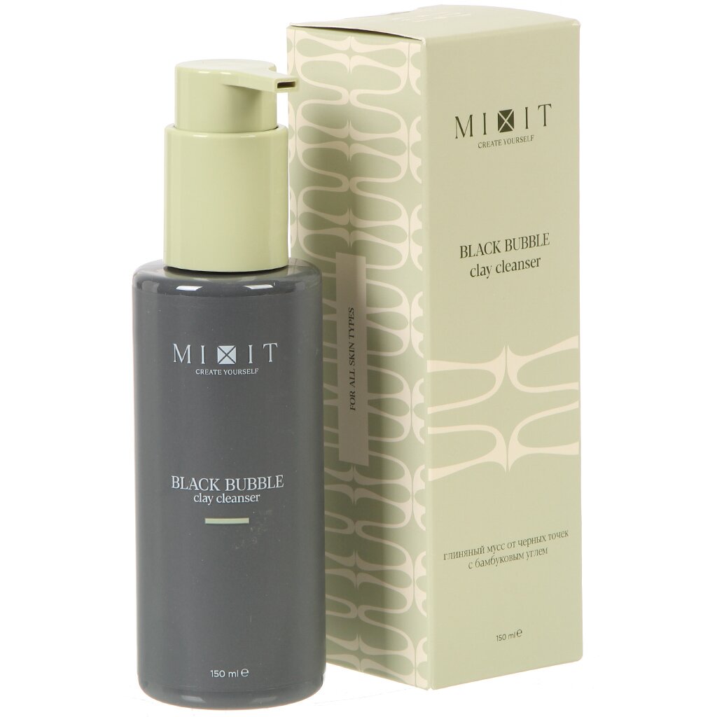 Мусс для умывания Mixit, Your Skin, с бамбуковым углем и ментолом, 150 мл