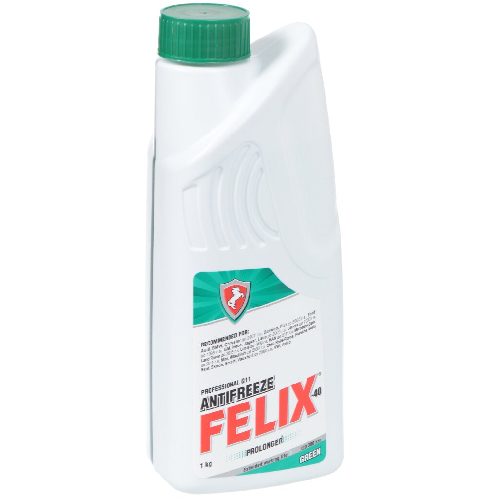 Антифриз Felix, ТС-45, G11, 1 кг, зеленый влажный корм felix sensations для взрослых кошек 75 г
