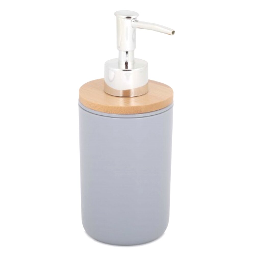 Дозатор для жидкого мыла, Альтернатива, Бамбук, пластик, серый, М8060 подставка для моющих средств зпи альтернатива