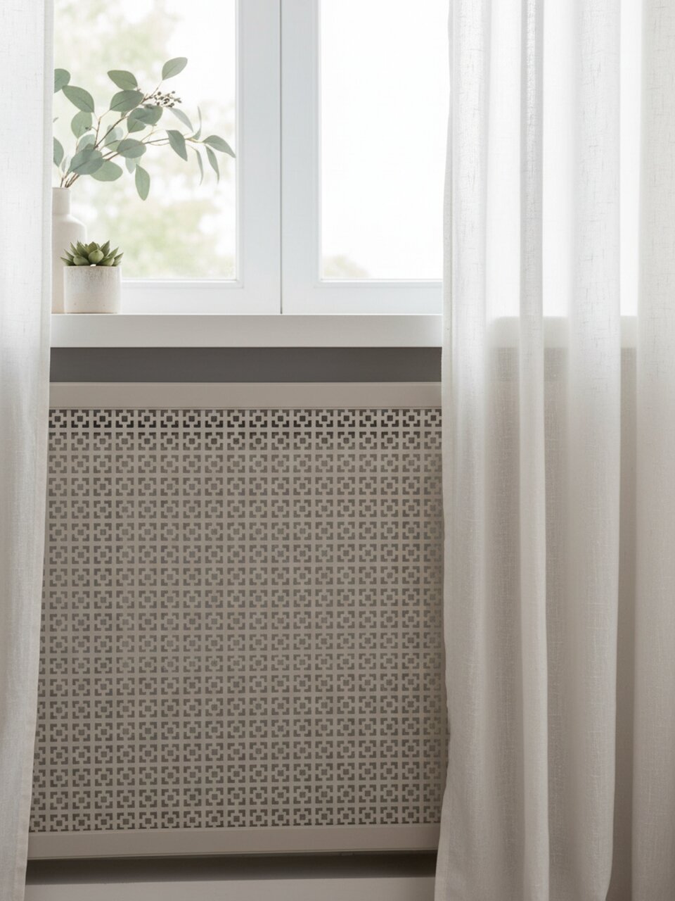 Экран для радиатора, МДФ, 1200х600 мм, прямоугольный, мокко, DE LUXE Дамаско, Стильный Дом