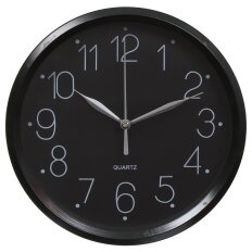 Часы настенные, 20 см, черные, Классика, Y4-3342