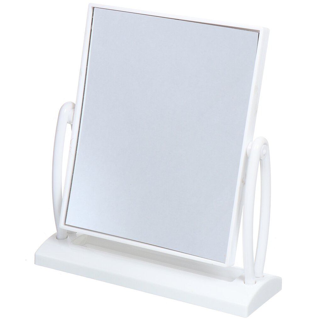 Зеркало настольное прямоугольное JC-9307, 20.5х17 см, двустороннее, в ассортименете