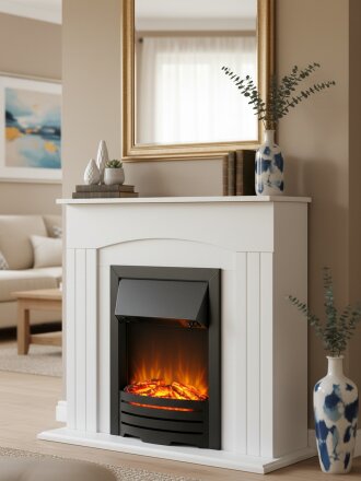 Электрокамин RealFlame, Malta, белый матовый, Oscar-S, эксклюзив