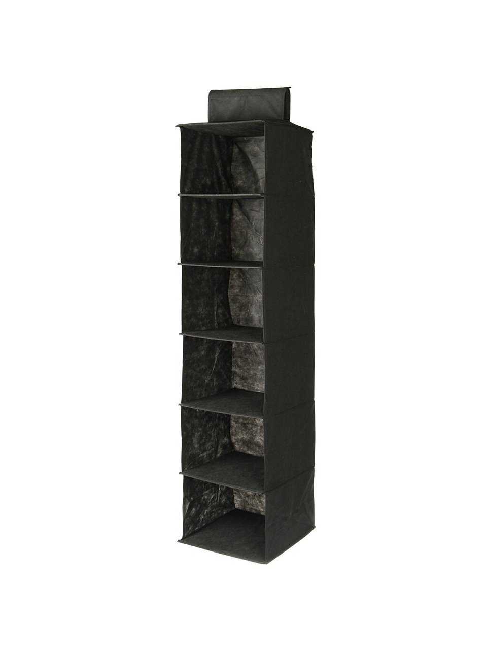 Кофр для хранения, 6 карманов, подвесной, 120х28х28 см, спанбонд, с ручкой, серый, П-15, П-15-1202828