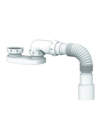 Сифон для душевого поддона, 40х40/50, полипропилен, Unicorn, G12