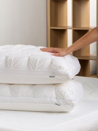 Подушка ортопедическая, 70 х 42, микрогель, чехол 100% хлопок, с эффектом памяти, средняя, Silvano, MBN003