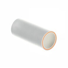 Труба полипропиленовая для отопления, стекловолокно, диаметр 40х5.5х4000 мм, 20 бар, белая, Valfex