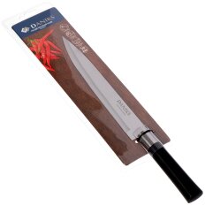 Нож кухонный Daniks, Скара, разделочный, нержавеющая сталь, 20 см, рукоятка пластик, YW-A341-SL