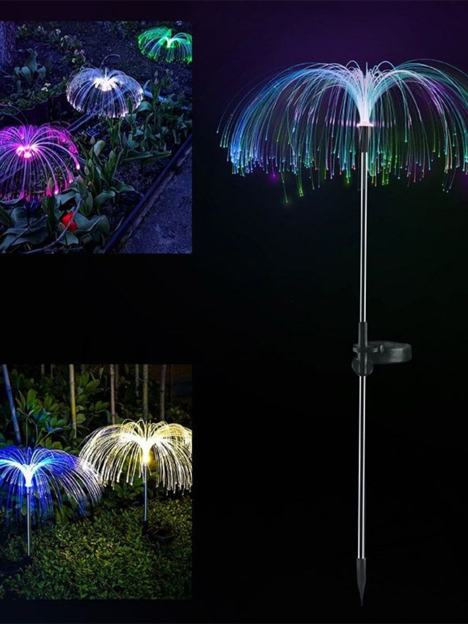 Фонарь садовый Park, Фонтан, на солнечной батарее, 68 см