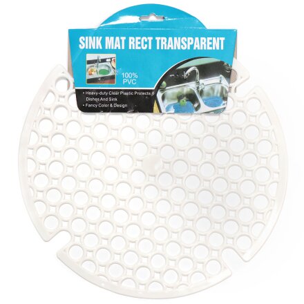 Коврик в раковину противоскользящий пластик, 28х30 см, в ассортименте, Y3-693