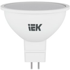 Лампа светодиодная GU5.3, 7 Вт, 60 Вт, 230 В, софит, 4000 К, свет нейтральный белый, IEK, MR16, LED