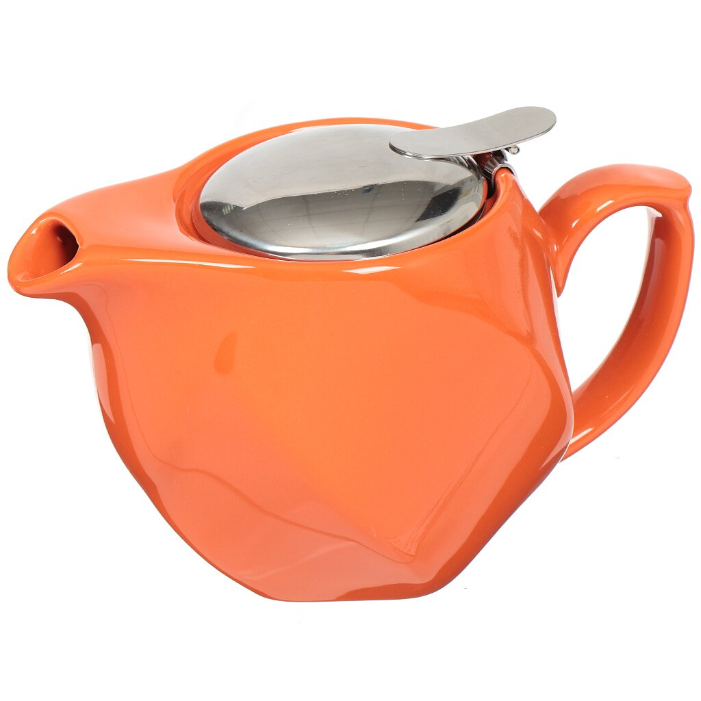 Чайник заварочный керамический, 500 мл, 470-183 оранжевый