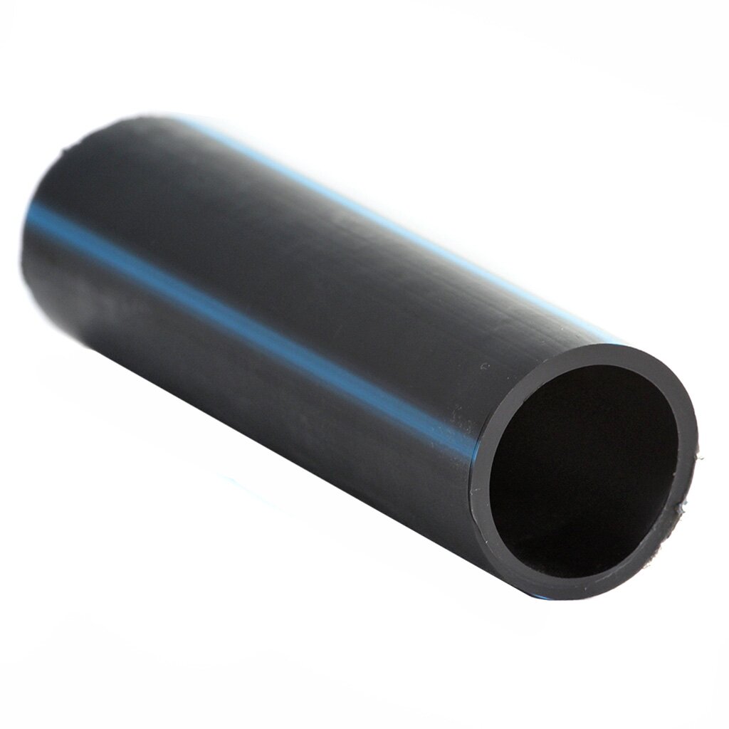 ПНД труба d63х3.8 мм, питьевая с синей полосой, 100 м, Cyklon, ПЭ100