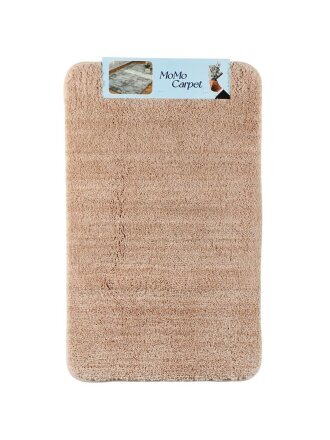 Коврик для ванной, 0.5х0.8 м, полиэстер, бежевый, A090015