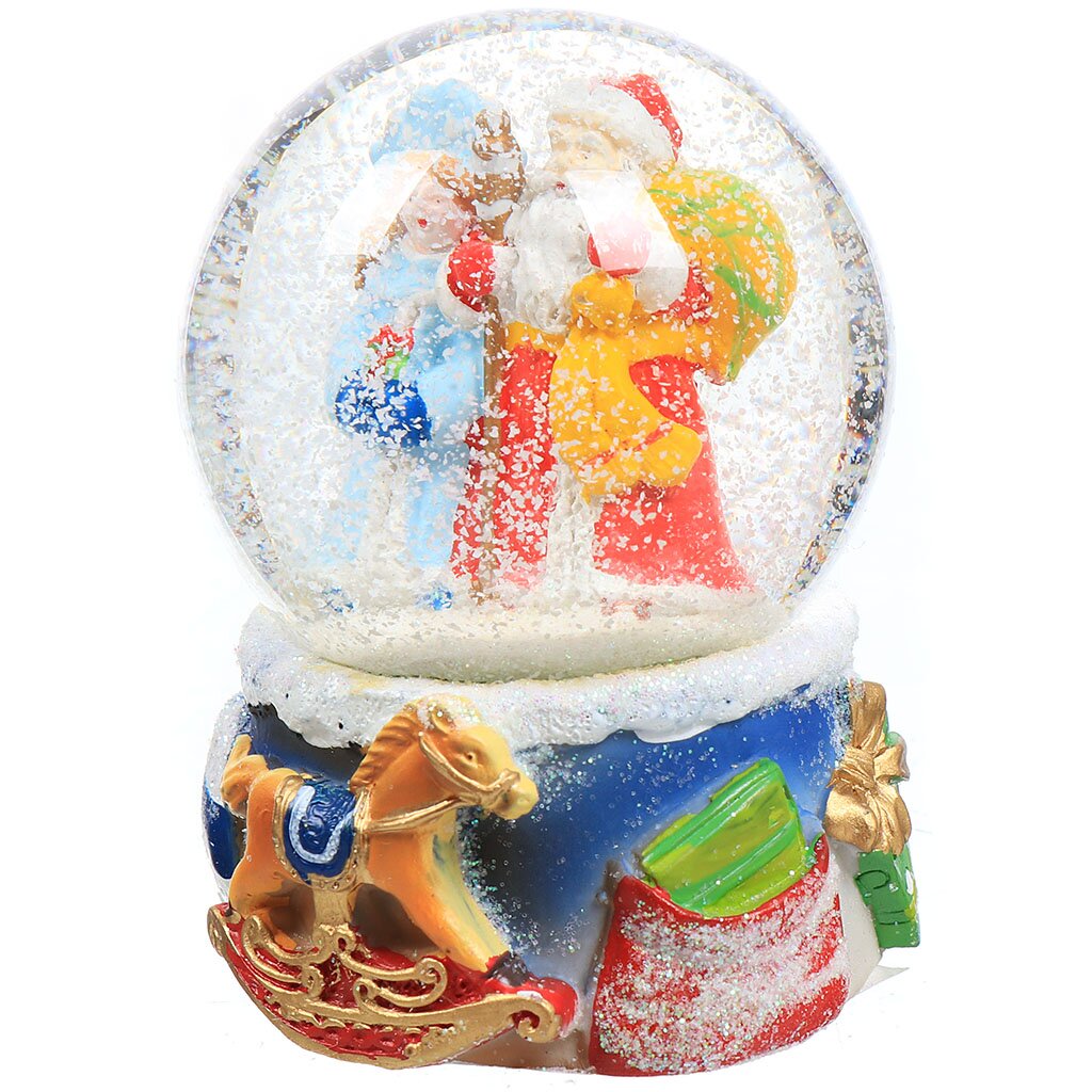 Фигурка декоративная Шар водяной со снегом 75945, 8х6х11 см