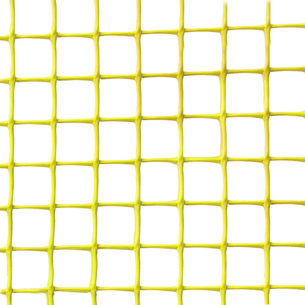 Сетка пластиковая садовая квадрат желтая 15х15 мм, 1х20 м