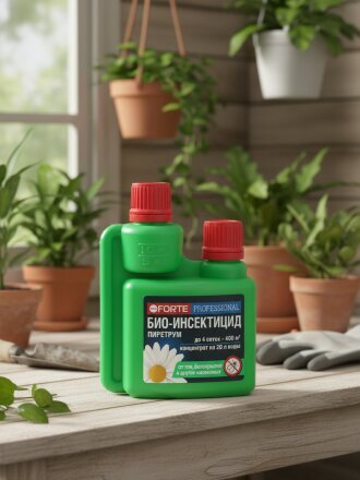 Инсектицид Пиретрум, от различных видов насекомых, концентрат, 100 мл, натуральный, флакон, Bona Forte