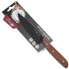 Нож кухонный Apollo, BlackStar, универсальный, нержавеющая сталь, 13 см, рукоятка дерево, BLS-02