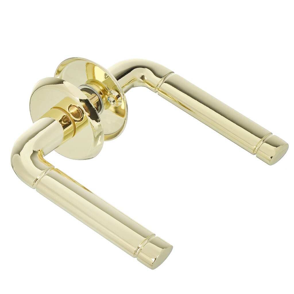 Ручка дверная Аллюр, 16/028 PB, 14 860, для финских дверей, комплект ручек, золото, алюминиевый сплав алюминиевый сплав для велосипеда