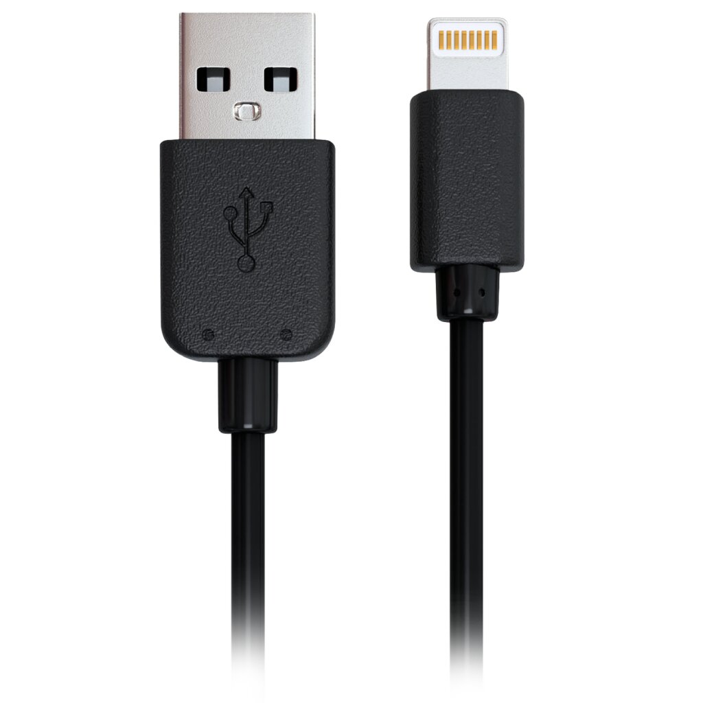 Кабель USB, Red Line, lightning, 1 м, 8 - pin, для Apple, черный, УТ000008646 кабель apple usb lightning 2 метра md819