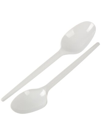 Ложка одноразовая 100 шт, 165 мм, Мистерия, 4000Б, белая