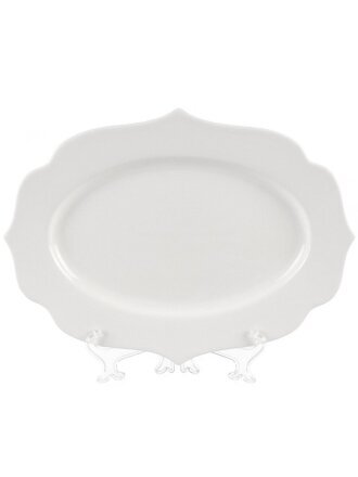 Блюдо фарфор, сервировочное, фигурное, 25.5х35х2.5 см, Belle, 0850078