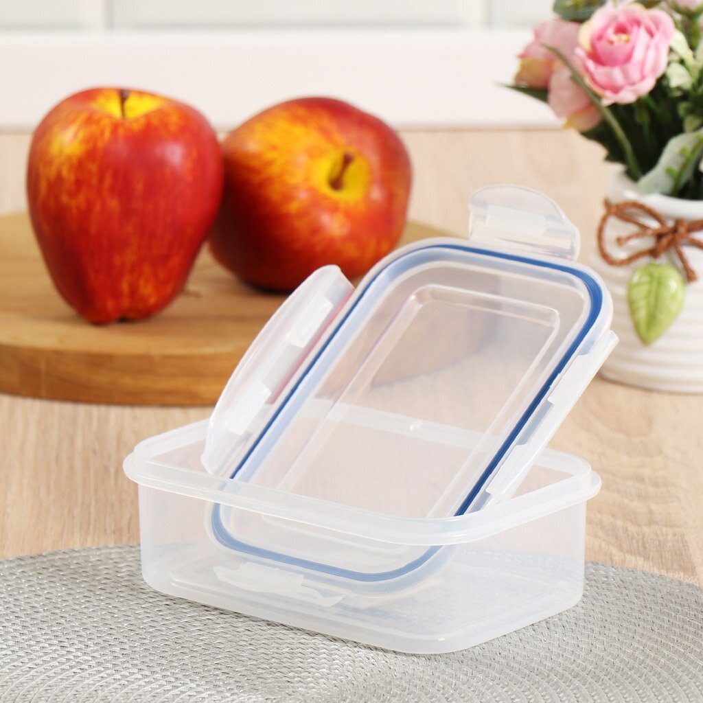 Контейнер пластик, 0.5 л, прямоугольный, H21