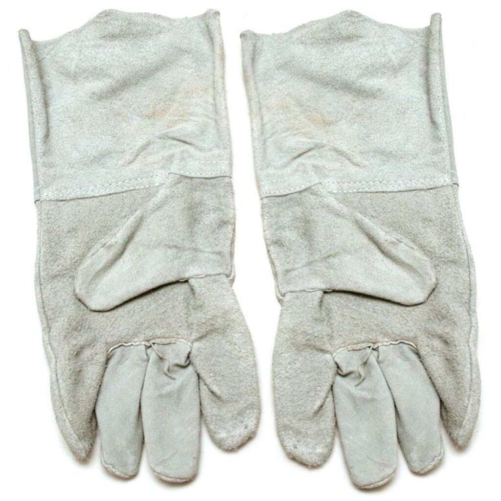 Перчатки-краги спилковые, 35 см, длинные, Металлург перчатки из цельного спилка start weldmaster stg0220