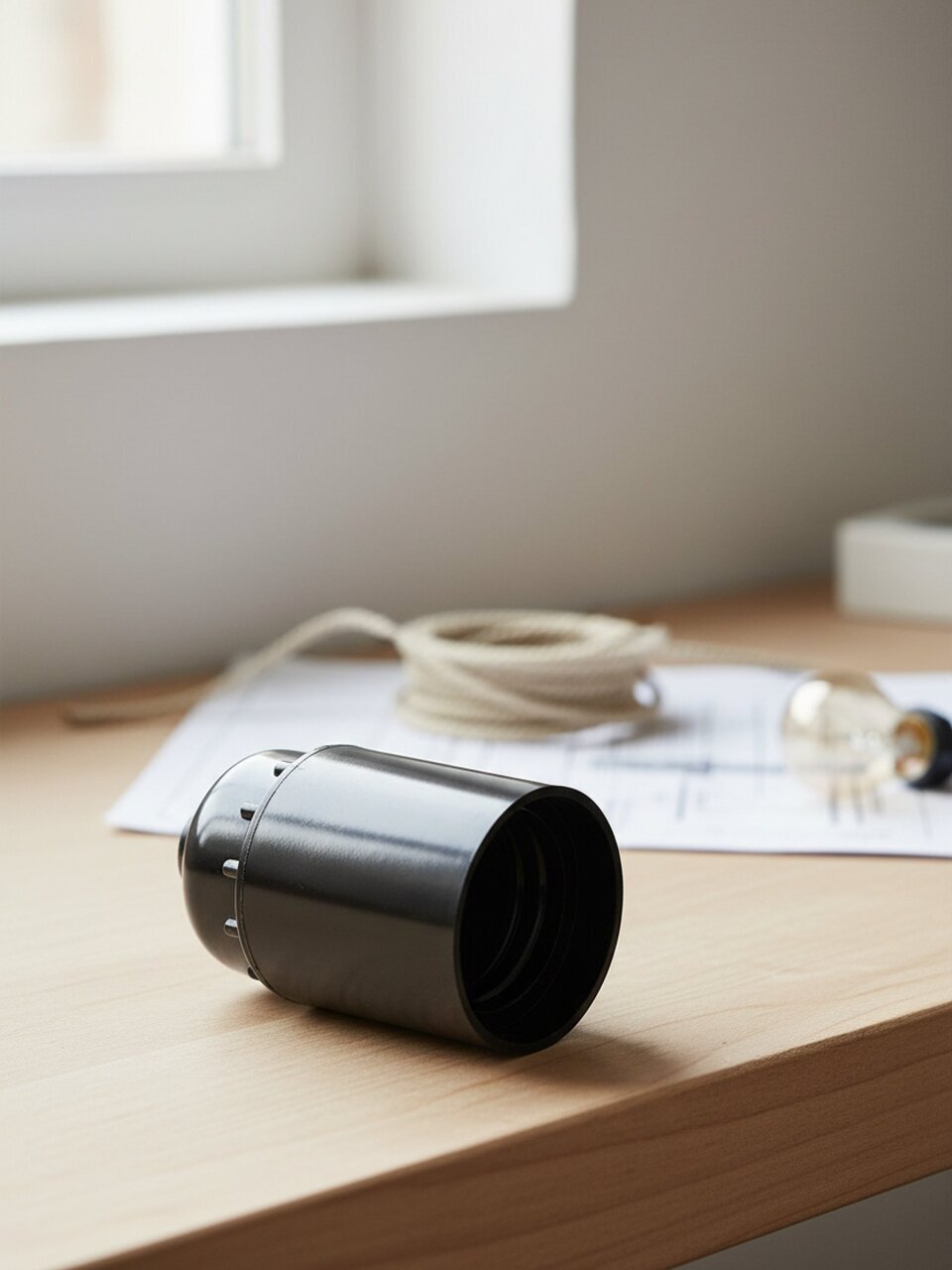 Патрон Е27, подвесной, UNIVersal, карболит, М10, 4А, 250В, индивидуальная упаковка