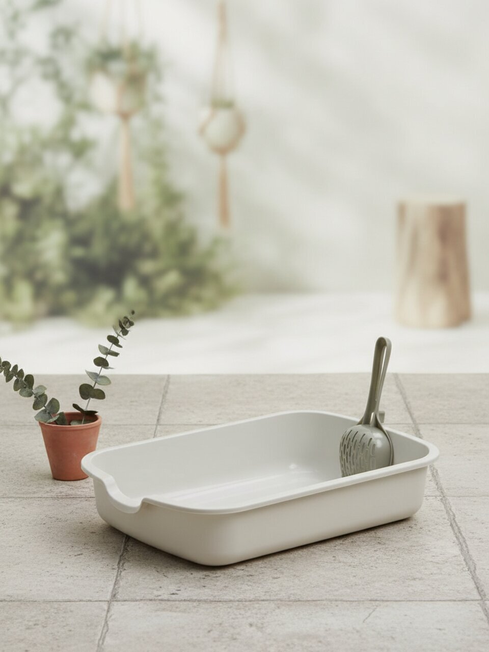 Туалет-лоток для кошек с совком, в ассортименте