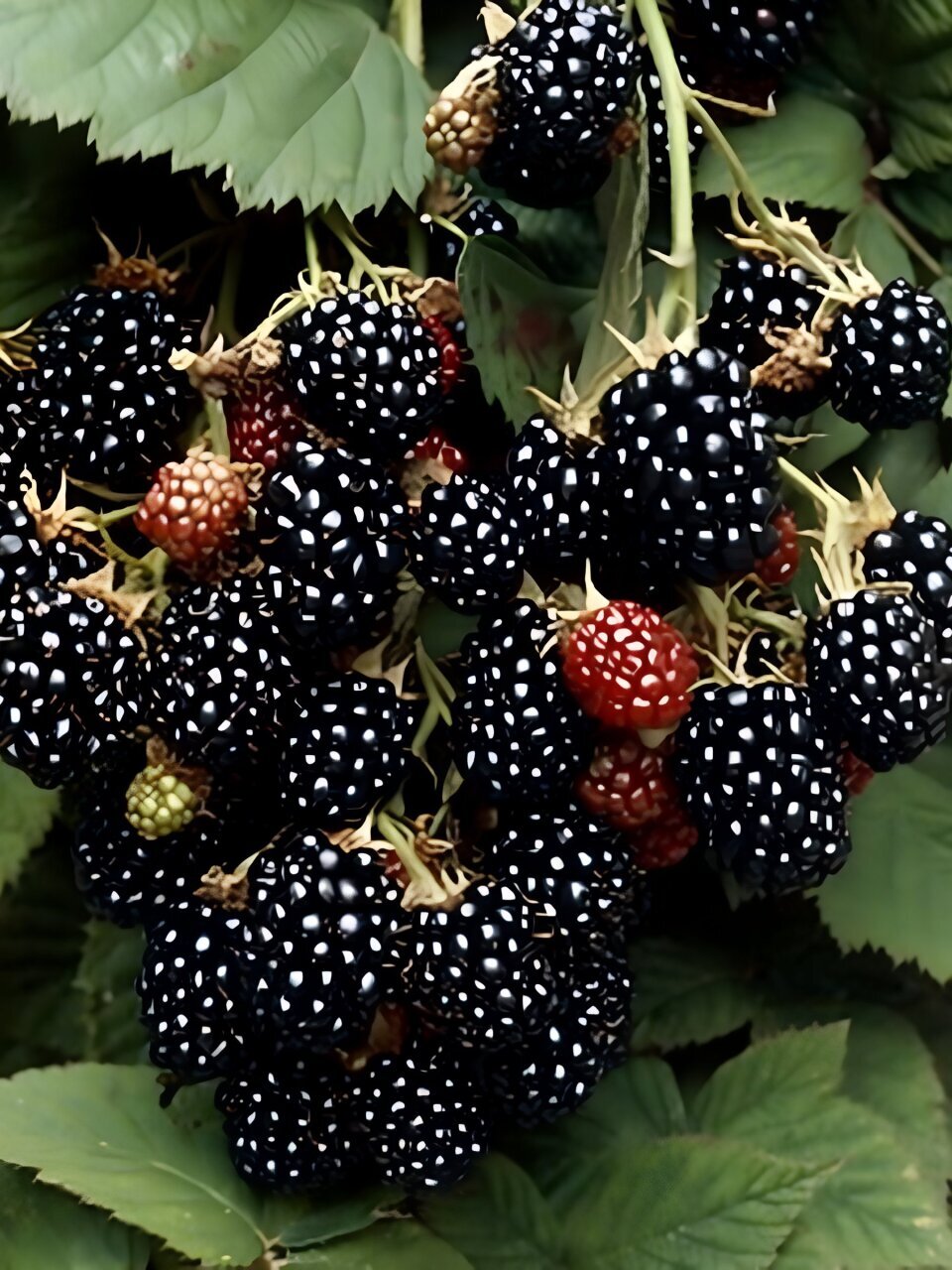 Саженцы Ягода Ежевика, Блэк Сатин, средняя, бесшипная