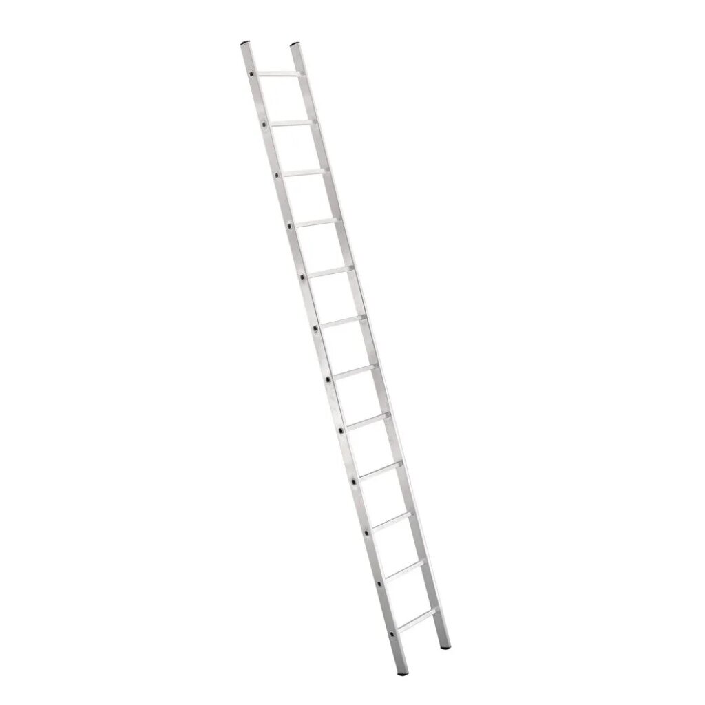 Стремянка-лестница приставная, 1 секция, 12 ступеней, алюминий, 150 кг, Dogrular, Уфук про, 411112
