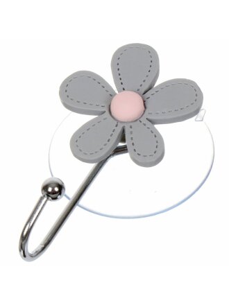 Крючок на присоске, 5х8.5 см, пластик, Цветок, Y9-217