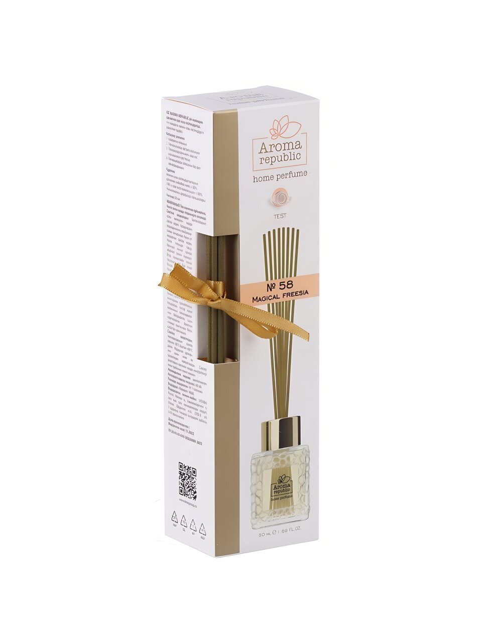 Аромадиффузор Aroma republic, 50 мл, 4.5х5.8х21 см, №58 Magical freesia, 93822