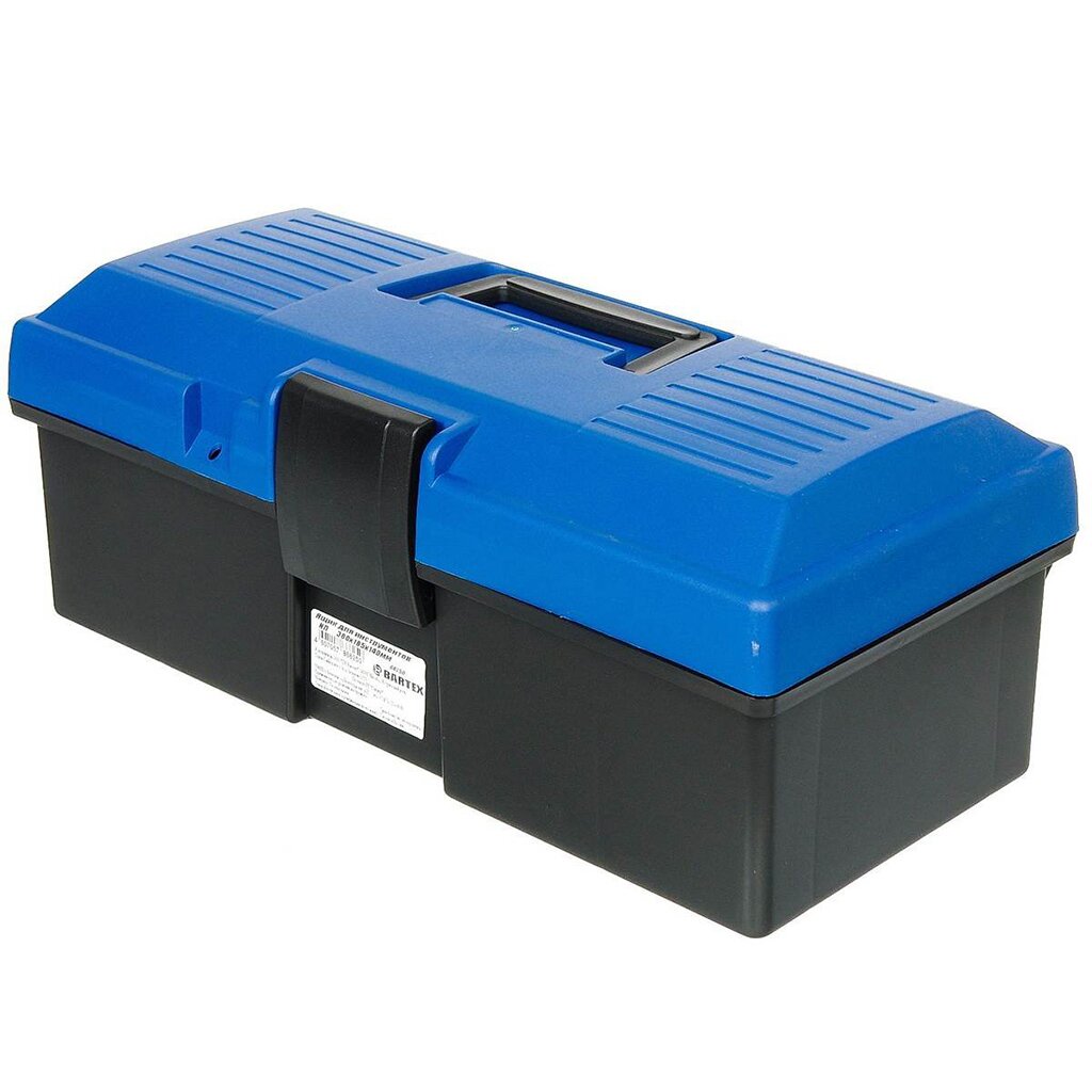 Ящик для инструментов, 38х18.5х14 см, пластик, Bartex, пластиковый замок, 278035501 ящик для инструментов kolner kbox 19 2 пластиковый с клапанами 19
