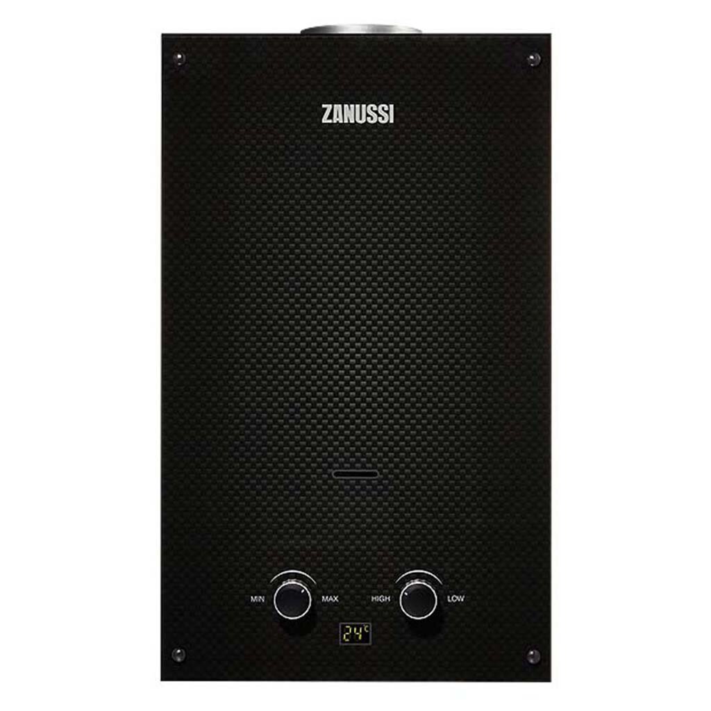 Колонка газовая, проточная, Zanussi, GWH 10 Fonte Glass Carbon, НС-1194436, 10 л/мин