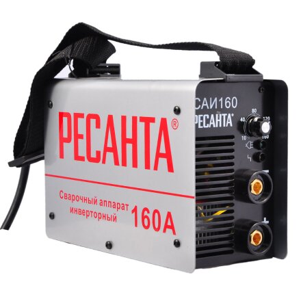 Сварочный аппарат инверторный, Ресанта, САИ-160, 6.5 кВт, 160 А, электрод