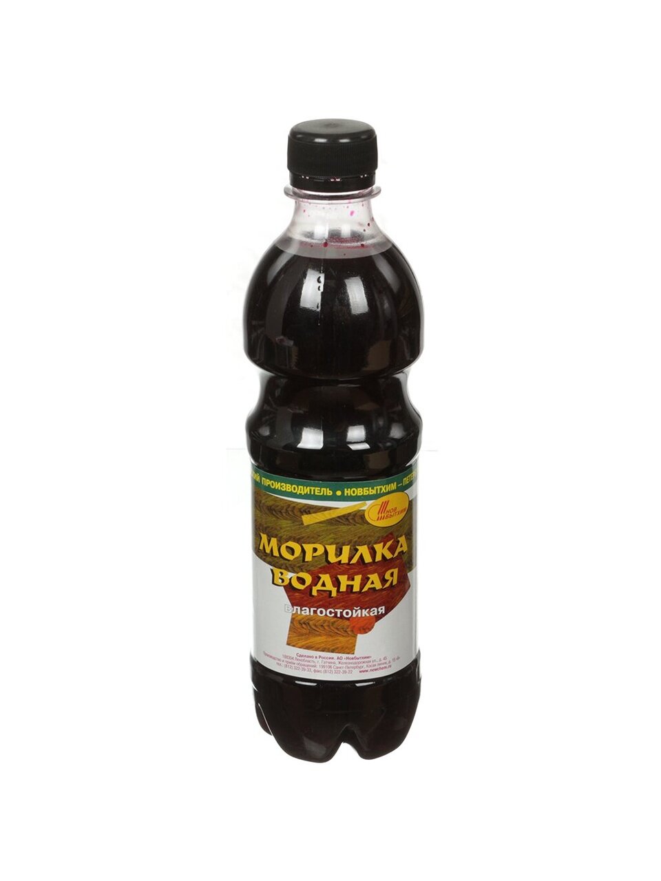 Морилка водная НовБытХим, бордовая, 0.5 л