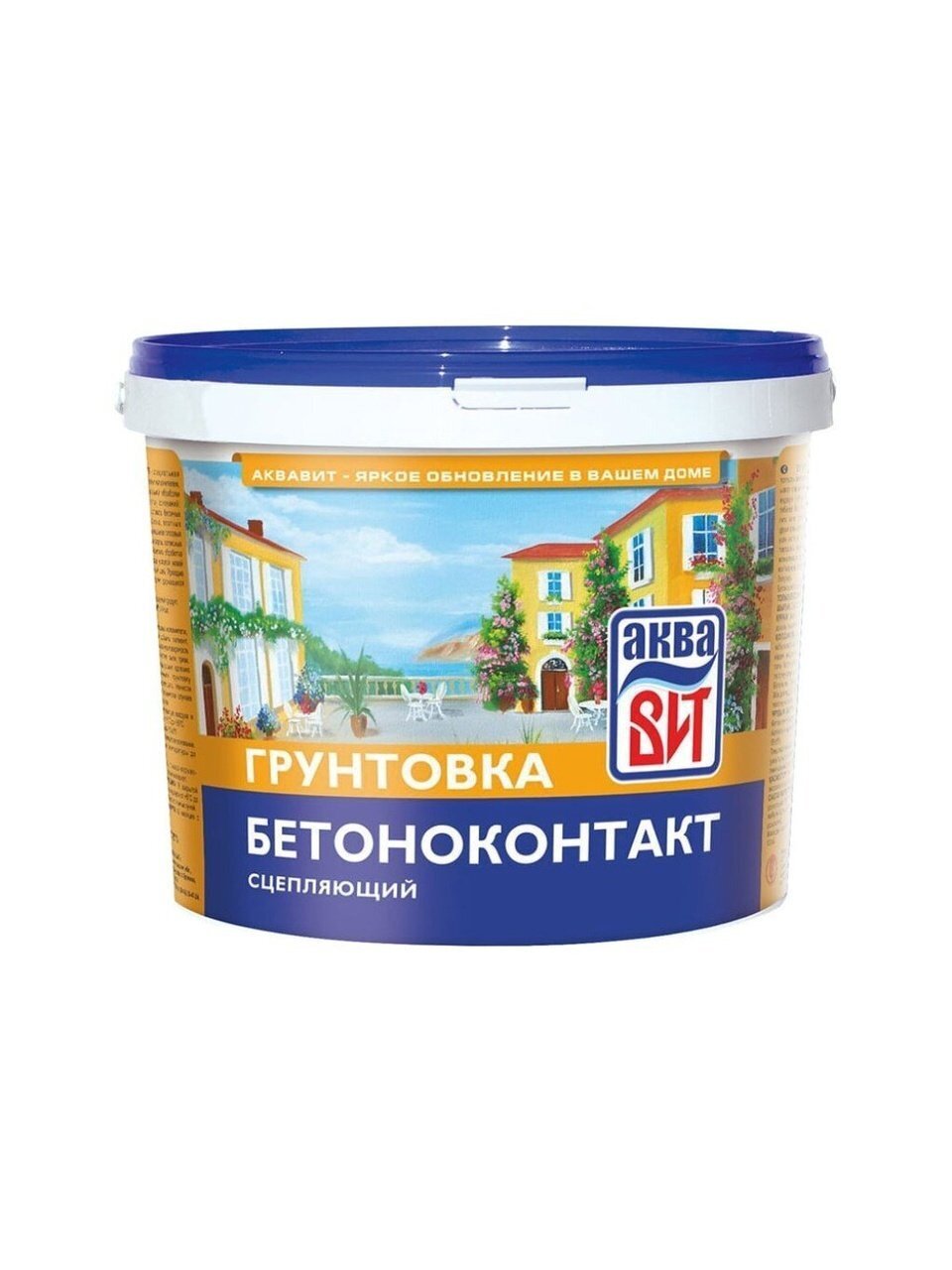 Грунтовка АкваВИТ, Бетоноконтакт, для внутренних и наружных работ, 10 л, ВАК-02-Б, сцепляющая
