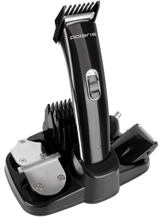 Триммерный набор для стрижки и бритья, Polaris, 3015RC, аккумуляторный, черный