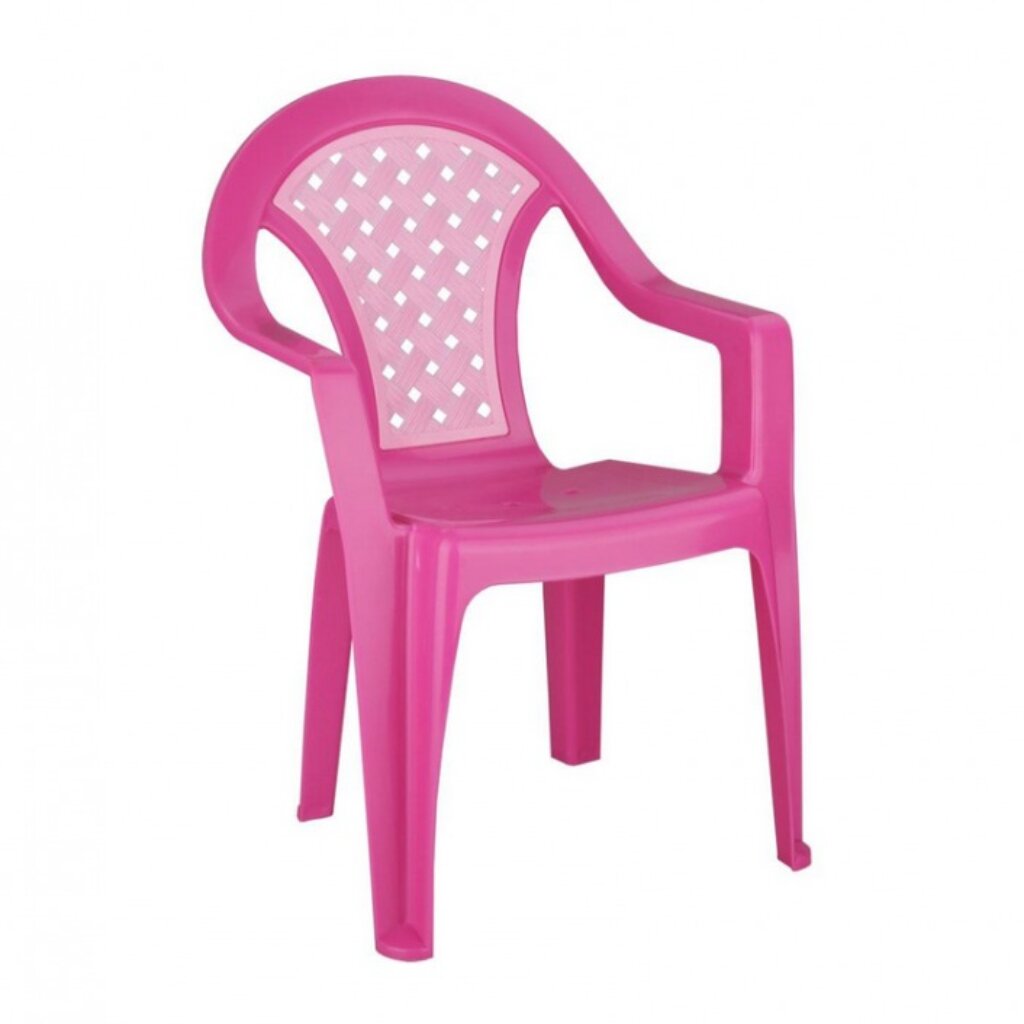 Кресло детское "Плетёнка" (розовый)(уп.5) Башпласт