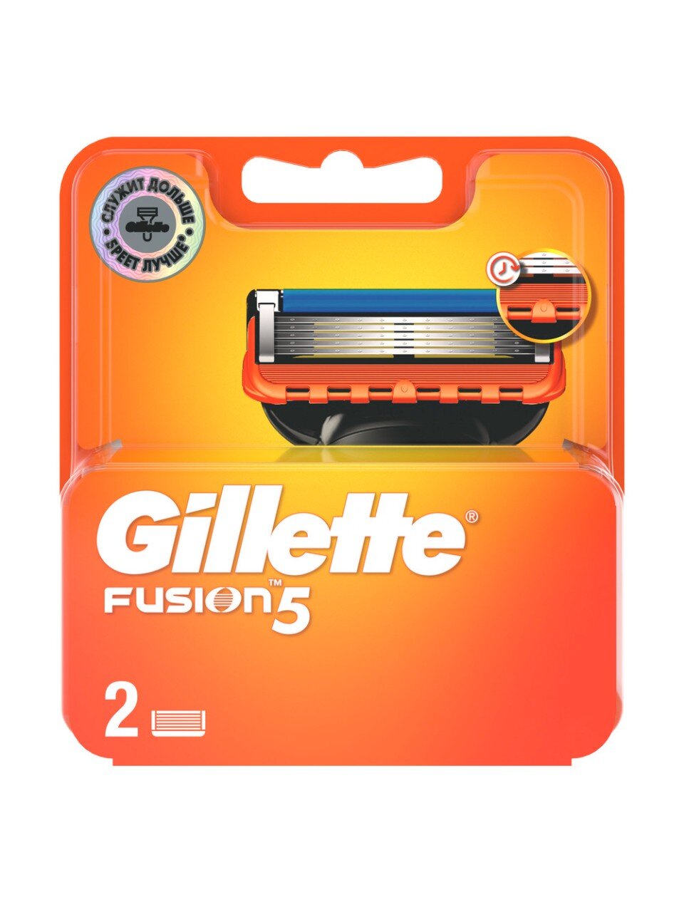 Сменные кассеты для бритв Gillette, Fusion, для мужчин, 2 шт