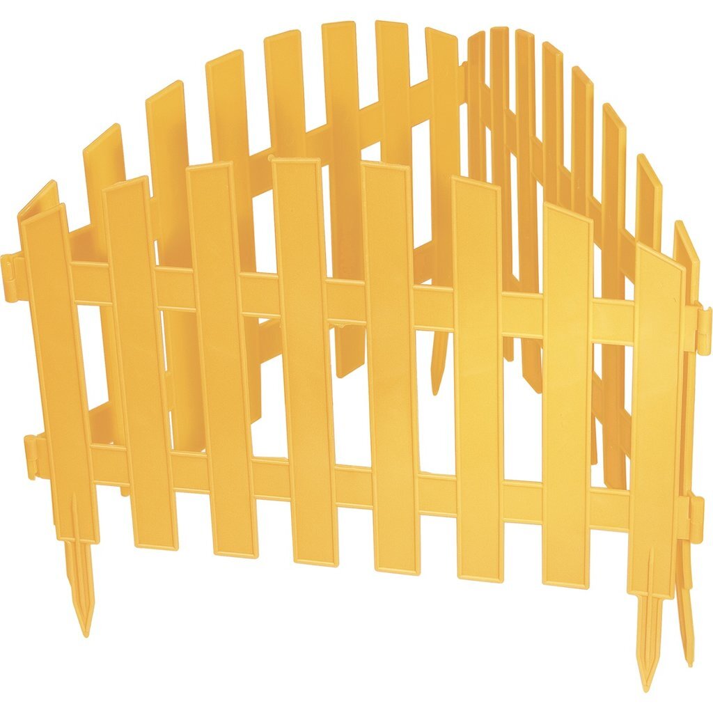 Забор декоративный "Винтаж", 28х300 см, желтый, Россия, Palisad, 65010