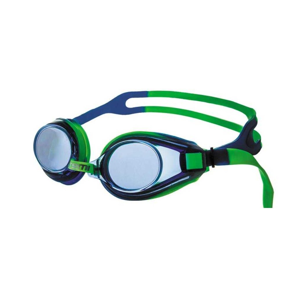 Очки для плавания Atemi, силикон (салат/син), M106, 00-00001450